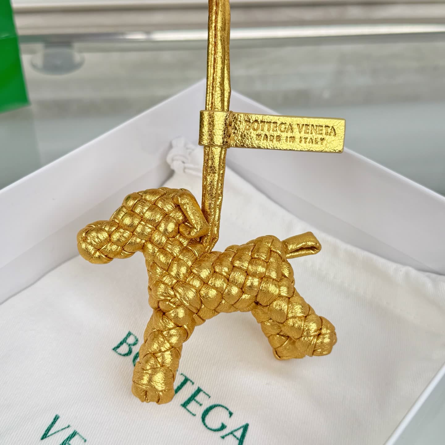 Bottega Veneta Golden Pony Bag Charm